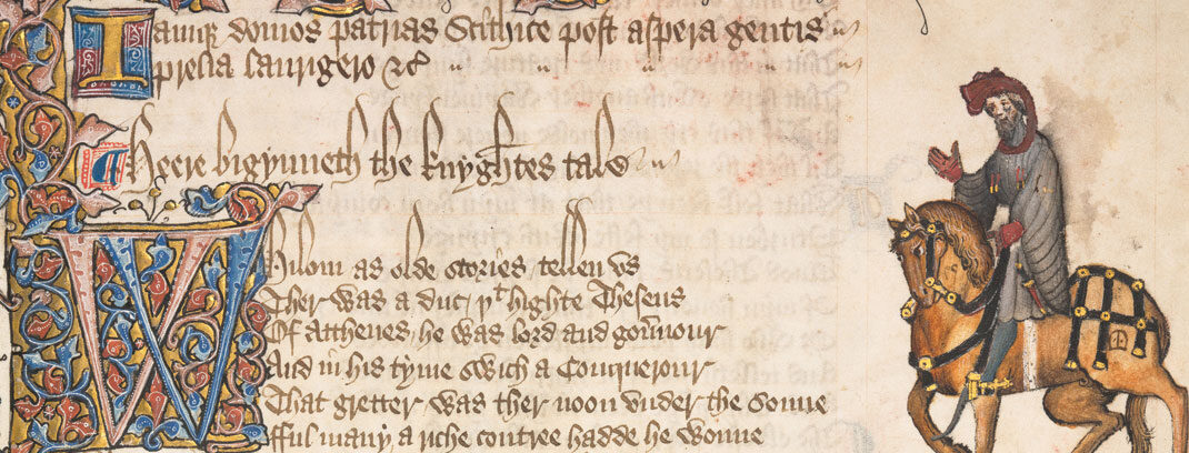 Chaucer manuscript page